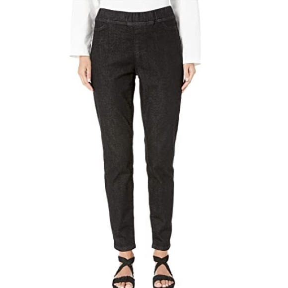 Eileen Fisher Denim - Eileen Fisher Stretch Denim Jegging Black M/M NWOT